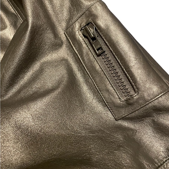 Greg Bell Men's Size M Soft Genuine Leather Black Bomber Jacket - Picture 10 of 15